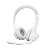 Casque - Filaire - H390 - Stéréo, Microphone Intégré, Antibruit - Blanc - Logitech