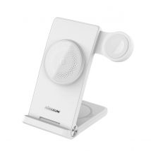 Nillkin Chargeur Sans Fil 3-en-1 Magsafe Pour Smartphone / Écouteurs Tws / Apple Watch Blanc