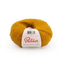 Pelote De Laine Et Mohair À Tricoter Phil Light Mohair - 25gr - Phildar Miel Jaune