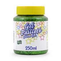 Gel Pailletée 250gr - Vert - Kiddi