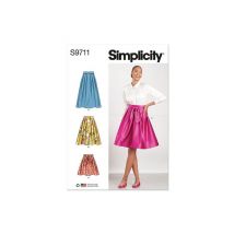 Patron Simplicity 9711 - Jupe Du 32 Au 50 Fr Taille N°fr 32-40