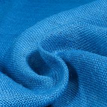 Toile De Jute Uni Bleu - Au Mètre - Craftine