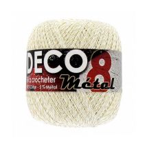 Coton À Crocheter Deco 8m - Distrifil Blanc (blanc Dore)