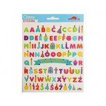 87 Autocollants - Alphabet & Chiffres Bougies - Anniversaire - Global Gift