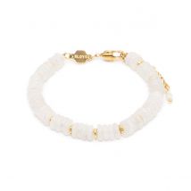 Bracelet Blima En Pierres Jade Blanc - SLOYA