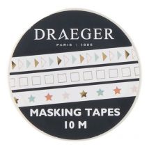 3 Masking Tapes 10 M - Formes Géométriques - Toga
