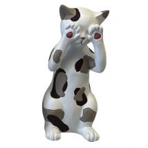 Figurine Chat De Décoration En Résine Je Ne Vois Rien - Amadeus