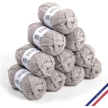 10 Pelotes De Laine - Galet - 100% Acrylique - Bergère De France - Barisienne 7 - Bergere de France