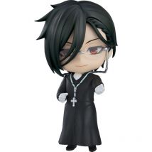 Black Butler : Boarding School Arc - Figurine Nendoroid Sebastian Michaelis: Sapphire Owl Ver. 10 Cm - Orange Rouge
