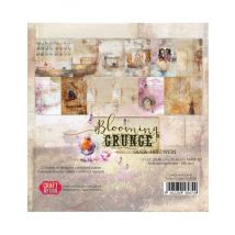 Pochette De 12 Feuilles Blooming Grunge Craft And You Design Scrapbooking