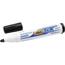 Lot De 12 Marqueurs Tableau Blanc 1701 Ecolutions Pointe Ogive Large Noir Velleda - Bic Velleda