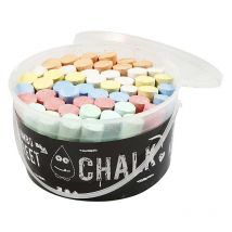 50 Grandes Craies Pour Sol Et Trottoir - Couleurs Assorties - Creotime