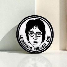 Patch Brodé John Lennon – Écusson Rond legends Never Die 7,5 Cm - Saperlipopette by Léna
