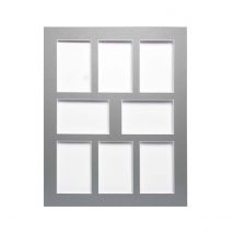 Passe-partout Multivues Gris 40x50 Cm 8 Ouvertures 10x15 Cm - Ceanothe