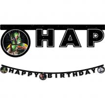Guirlande Lettres Happy Birtdhay Star Wars Galaxy - Annikids