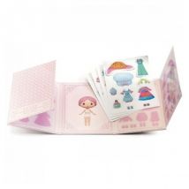 Miss Lilypink Stickers Repositionnables - Djeco - Beige