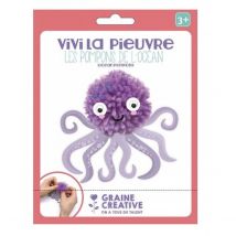 Kit Pompon Pour Les Petits Pieuvre - Graine Creative