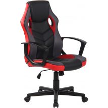 Chaise De Bureau Glendale Noir/rouge - Ovegna