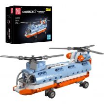 Ensemble De Jouets De Construction D'Hélicoptère À Rotor Tandem - Mould King