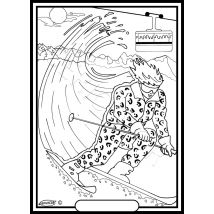 Tableau Velours A Colorier La Skieuse Sericolor