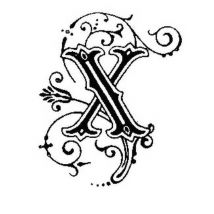 Tampon En Bois Lettre X - Graine Creative