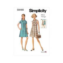 Patron Simplicity 9466 - Robe Pour Jeunes Filles Taille N°fr 44-52