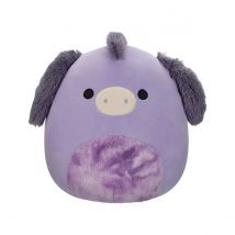 Squishmallows - Peluche Purple Donkey With Tie-dye Belly Deacon 30 Cm - Jazwares