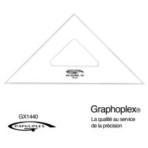 Equerre 45° 3 Bords Anti-taches 16 Cm - Graphoplex