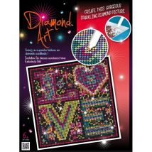 Tableau Sequin Art Strass Et Diamants Love - Diamonds