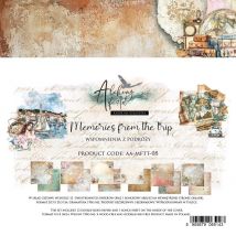 12 Papiers Scrapbooking 20 X 20 Cm Alchemy Of Art Memories From The Trip - Art Alchemy