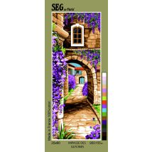 Canevas Antique Impasse Des Glycines 25x60cm - SEG