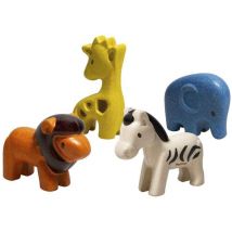 Figurines - 4 Animaux De La Savane - Plan Toys