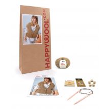 Kit Tricot Gilet Femme Dora Camel 42/44 - Phildar