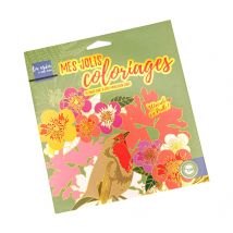 Carnet De Coloriage Avec Foil Thème Nature 16 Pages - Megacrea DIY