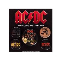 Ac/dc - Badges - A Épingler Sur Veste, Sacs, Tee-shirt - 5 Modèles - 3 À 4 Cm Diamètre - PUCKATOR