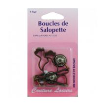Boucles De Salopette Bronze X 2 - Distrifil Marron