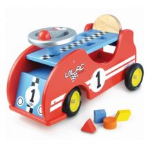 Porteur Voiture De Course En Bois - Vilac - 1020 - Jouet 1er Age - Vilac