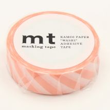 Masking Tape - Rayures Saumon - 7 M X 15mm - MT Masking Tape