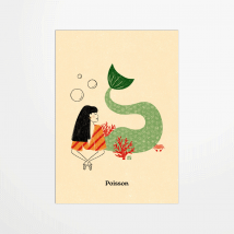 Carte Postale - Marine Laurent - Poisson - 14,8 X 10,5 Cm - Made In France - My 365