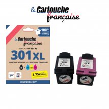 Cartouche Compatible Hp Pack 301xl Noire Et Couleurs - La Cartouche Française - HPI