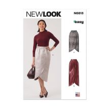 Patron New Look 6813 - Jupe Porte Feuille Taille N°fr 36-50 - NewLook
