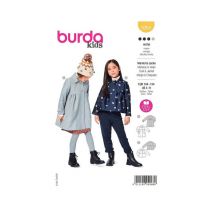 Patron Burda 9268 - Manteau, Veste À Col Claudine Du 104 Au 134 Taille N°fr 104-134