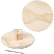 Patère Murale Ronde - 15 Cm - 1 Pce - CC Hobby