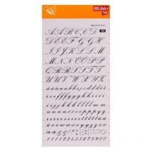Lettres Et Chiffres Transfert Noir 12mm - Apli