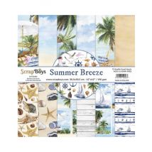 Pochette De 12 Feuilles Summer Breeze Scrapboys Scrapbooking