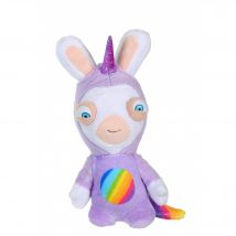 Lapins Cretins Peluche Licorne Lapicorne Sonore Mauve - 18 Cm - Lapin Crétin