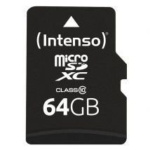 Carte Micro Sd Intenso 64 Go Classe 10 + Adaptateur - Intenso
