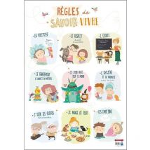 Poster Pédagogique - Règles Du Savoir-vivre - 52x76cm - A Afficher - Bouchut - LA MAISON DU CALENDRIER