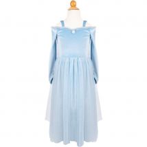 Déguisement De Princesse En Velours Bleu Taille 3-4 Ans - Annikids