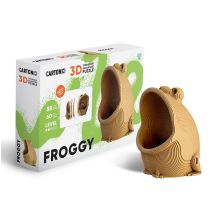 Cartonic Sculpture-puzzle 3d Carton - La Grenouille